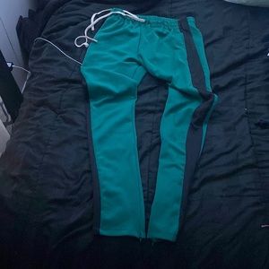 Green and Black Sweatpants